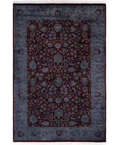 Adorn Hand Woven Rugs Fine Vibrance M1352 Rug Collection In Red