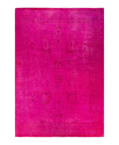 Adorn Hand Woven Rugs Fine Vibrance M1357 6'1"x8'10" Area Rug In Pink