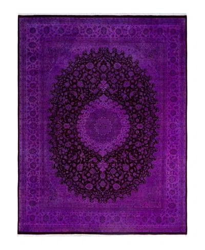 Adorn Hand Woven Rugs Fine Vibrance M1366 9'1"x12'3" Area Rug In Purple