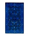Adorn Hand Woven Rugs Fine Vibrance M1373 3'2''x5'1'' Area Rug In Blue