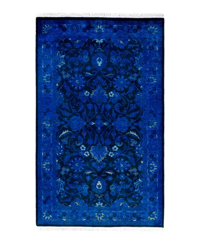 Adorn Hand Woven Rugs Fine Vibrance M1373 3'2''x5'1'' Area Rug In Blue