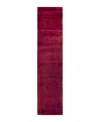 Adorn Hand Woven Rugs Fine Vibrance M1380 2'6"x10'10" Runner Area Rug In Red