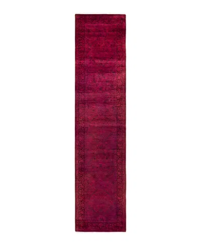 Adorn Hand Woven Rugs Fine Vibrance M1380 2'6"x10'10" Runner Area Rug In Red