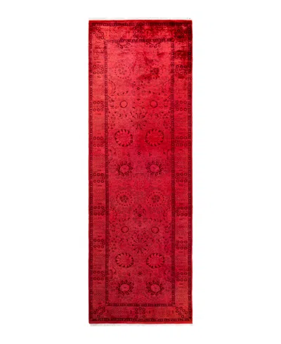 Adorn Hand Woven Rugs Fine Vibrance M1388 3'1"x9'1" Runner Area Rug In Orange