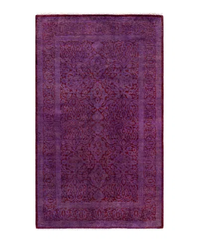 Adorn Hand Woven Rugs Fine Vibrance M1395 3'2"x5'3" Area Rug In Purple