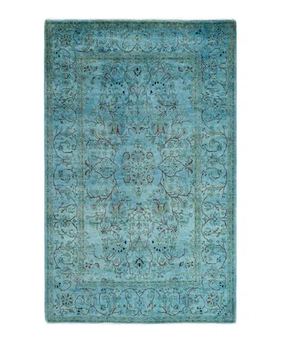 Adorn Hand Woven Rugs Fine Vibrance M1395 4'1''x6'5'' Area Rug In Gray