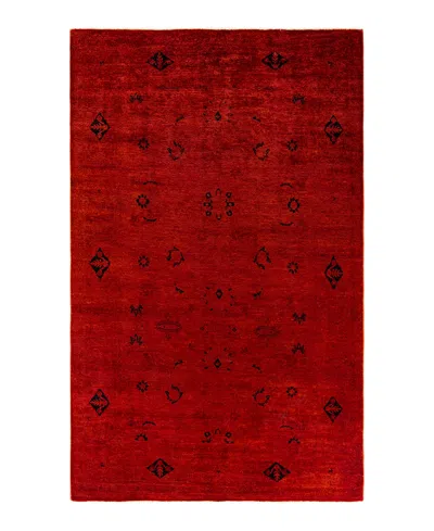 Adorn Hand Woven Rugs Fine Vibrance M1400 6'1''x9'10'' Area Rug In Orange