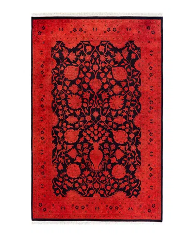 Adorn Hand Woven Rugs Fine Vibrance M1411 4'1"x6'4" Area Rug In Orange