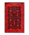 Adorn Hand Woven Rugs Fine Vibrance M1411 Rug Collection In Orange