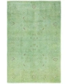 Adorn Hand Woven Rugs Fine Vibrance M1419 Rug Collection In Green