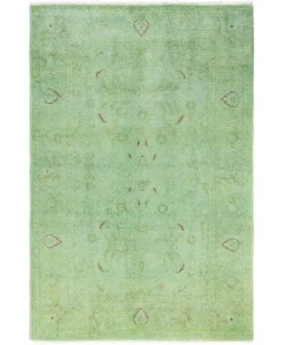 Adorn Hand Woven Rugs Fine Vibrance M1419 Rug Collection In Green