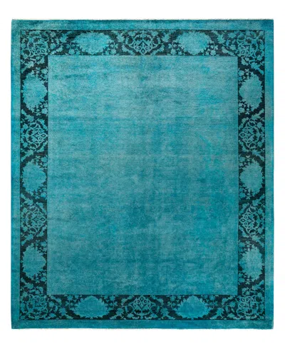 Adorn Hand Woven Rugs Fine Vibrance M1424 8'5"x9'8" Area Rug In Blue