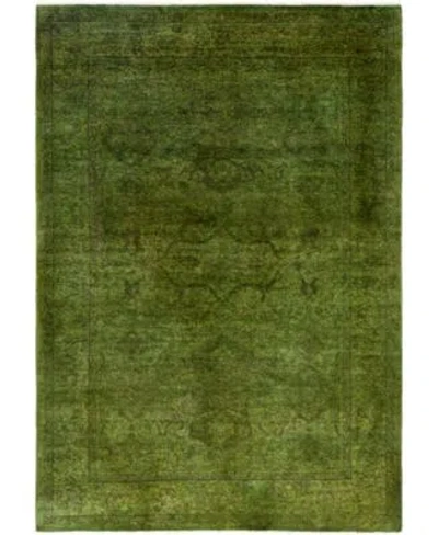 Adorn Hand Woven Rugs Fine Vibrance M1437 Rug Collection In Green