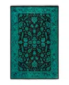 Adorn Hand Woven Rugs Fine Vibrance M1444 4'3''x6'3'' Area Rug In Blue