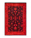 Adorn Hand Woven Rugs Fine Vibrance M1452 4'1''x6'1'' Area Rug In Orange