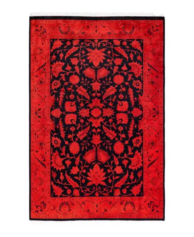 Adorn Hand Woven Rugs Fine Vibrance M1452 4'1''x6'1'' Area Rug In Orange