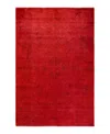 Adorn Hand Woven Rugs Fine Vibrance M1461 5'4"x8'1" Area Rug In Red