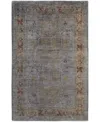 Adorn Hand Woven Rugs Fine Vibrance M1482 4'10"x7'10" Area Rug In Gray