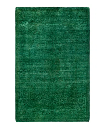 Adorn Hand Woven Rugs Fine Vibrance M1494 4'7''x7'1'' Area Rug In Green
