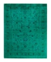 Adorn Hand Woven Rugs Fine Vibrance M1515 Rug Collection In Green