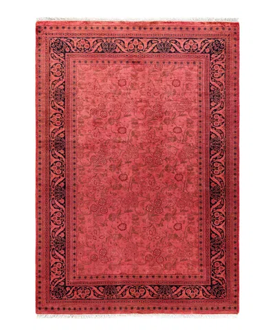 Adorn Hand Woven Rugs Fine Vibrance M1530 4'2''x5'10'' Area Rug In Pink