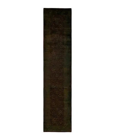 Adorn Hand Woven Rugs Fine Vibrance M1604 2'7''x11'10'' Runner Area Rug In Brown