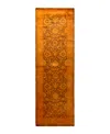 Adorn Hand Woven Rugs Fine Vibrance M1619 2'8''x8'4'' Runner Area Rug In Gold