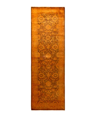 Adorn Hand Woven Rugs Fine Vibrance M1619 2'8''x8'4'' Runner Area Rug In Gold