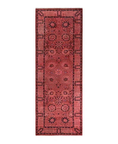 Adorn Hand Woven Rugs Fine Vibrance M885 3'3''x9'1'' Runner Area Rug In Pink