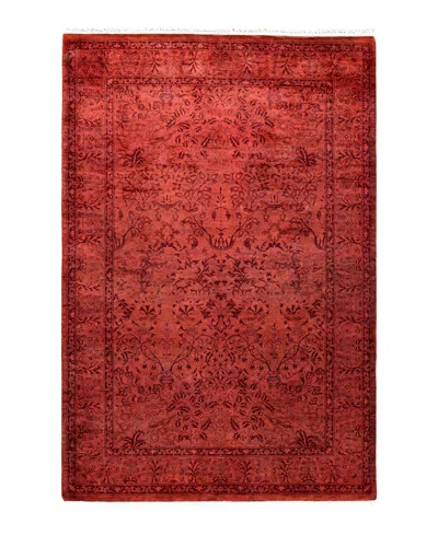 Adorn Hand Woven Rugs Fine Vibrance M885 4'2''x6'2'' Area Rug In Pink