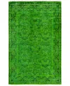 Adorn Hand Woven Rugs Fine Vibrance M9306 4'2"x6'3" Area Rug In Green