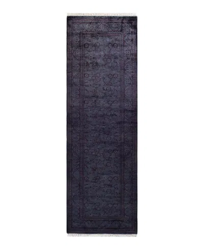Adorn Hand Woven Rugs Fine Vibrance M975 2'7''x8'3'' Runner Area Rug In Purple