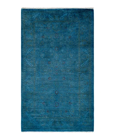 Adorn Hand Woven Rugs Fine Vibrance M980 3'2''x5'3'' Area Rug In Blue