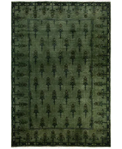 Adorn Hand Woven Rugs Fine Vibrance M982 6'2"x9' Area Rug In Green
