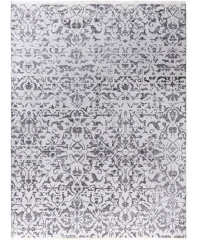 Adorn Hand Woven Rugs Indian Oak M6647 Rug Collection In Gray