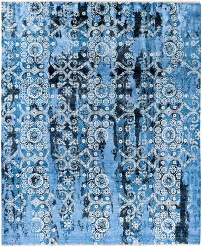 Adorn Hand Woven Rugs , Indian Oak M7023 8'3"x9'10" Area Rug In Blue
