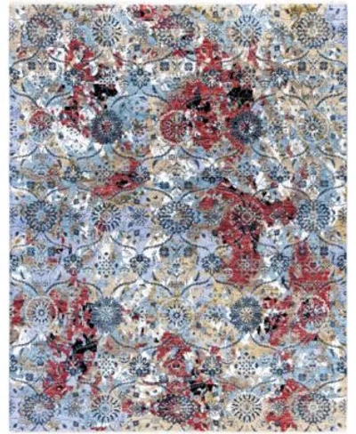 Adorn Hand Woven Rugs Indian Oak M7411 Rug Collection In Purple