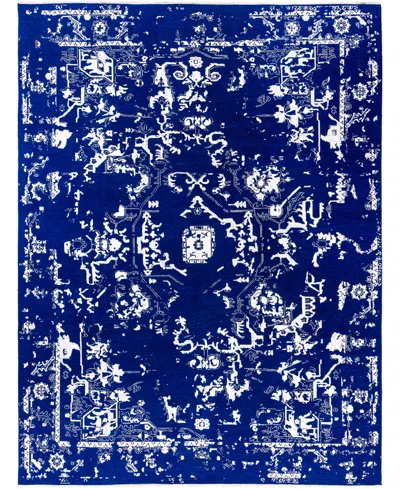Adorn Hand Woven Rugs , Indian Oak M7412 9'2"x12'1" Area Rug In Blue