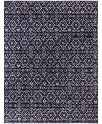 Adorn Hand Woven Rugs Indian Oak M7497 Rug Collection In Black