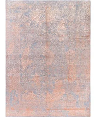 Adorn Hand Woven Rugs Indian Oak M8007 Rug Collection In Gray