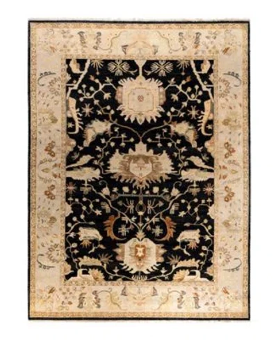 Adorn Hand Woven Rugs Indian Ooak M5803 Rug Collection In Black