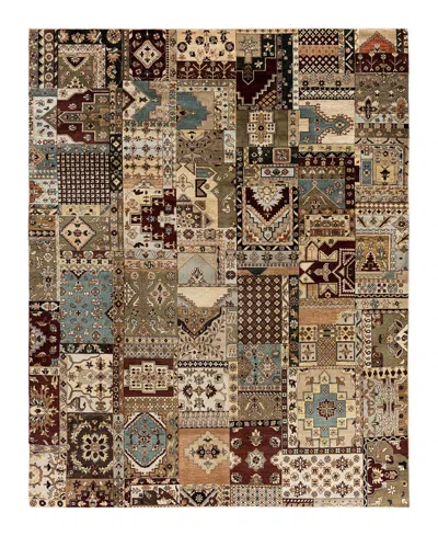 Adorn Hand Woven Rugs Indian Ooak M5919 8'x10'2'' Area Rug In Brown