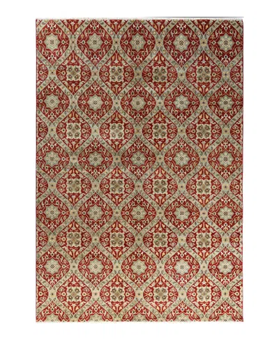 Adorn Hand Woven Rugs Indian Ooak M5957 6'8''x9'8'' Area Rug In Red
