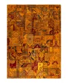 Adorn Hand Woven Rugs Indian Ooak M6013 8'10''x12' Area Rug In Orange