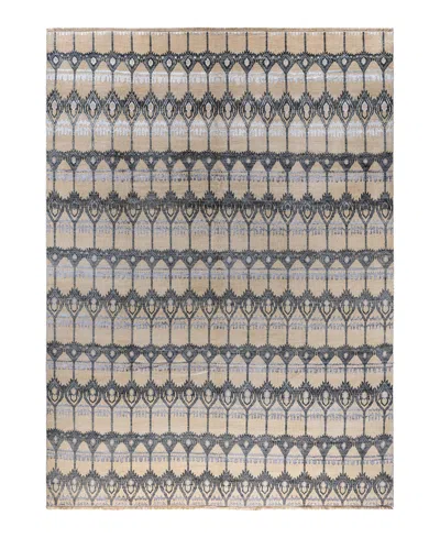 Adorn Hand Woven Rugs Indian Ooak M6042 9'x12' Area Rug In Ivory