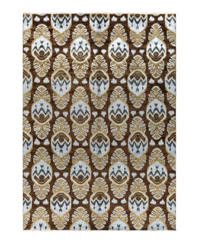 Adorn Hand Woven Rugs Indian Ooak M6133 8'10''x12'4'' Area Rug In Brown