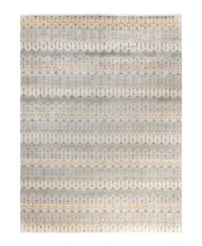 Adorn Hand Woven Rugs Indian Ooak M6159 Rug Collection In Gray