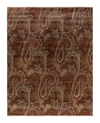 Adorn Hand Woven Rugs Indian Ooak M6191 8'2''x10'3'' Area Rug In Brown
