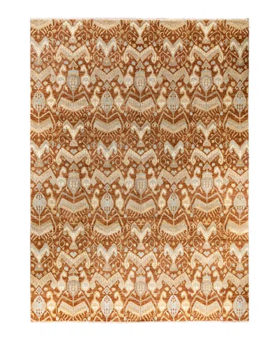 Adorn Hand Woven Rugs Indian Ooak M6242 9'x12'4'' Area Rug In Brown
