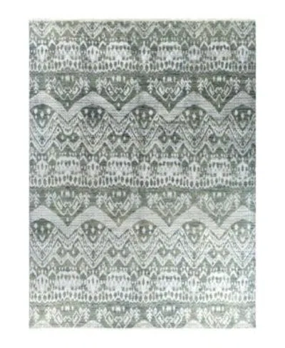 Adorn Hand Woven Rugs Indian Ooak M6264 Rug Collection In Gray